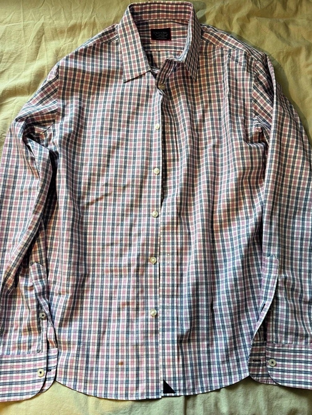 UNTUCKit Maitland Wrinkle-Free Shirt Plaid Shirt in Pink & Blue